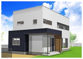 岡山市南区福田N様邸完成パース-1